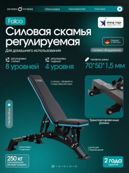 ������� ������ ������������ OXYGEN FITNESS FALCO - V-SPORT ��������� ���� ARMSSPORT